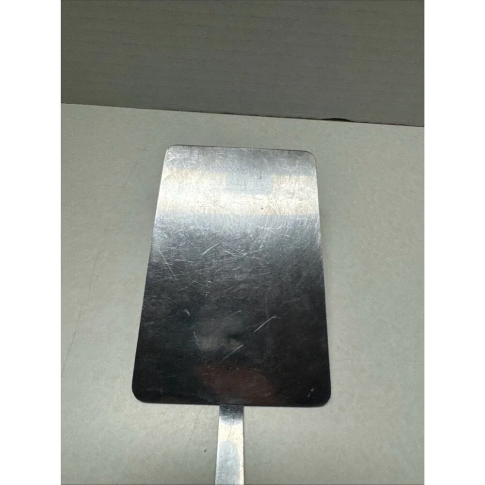 Vintage Mel Jax Stainless Steel Flat Spatula Wood Handle USA